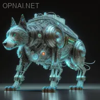 Futuristic Cyborg Canine: A Digital Masterpiece
