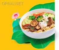Luscious Vegetarian Noodle Bowl with Lotus Blossom...