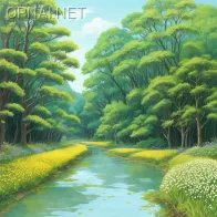 Tranquil Watercolor Landscape