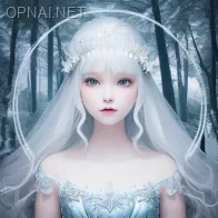 Enchanting Snow Princess of the Enchanted Forest