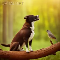 Canine Companion and Feathered Friend