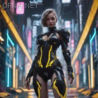 Cyberpunk Goddess: The Enchantress Unveiled