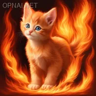 Fiery Kitten