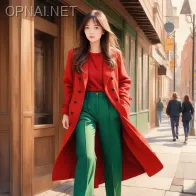 Elegance in Red and Green: A Nostalgic Glimpse of...
