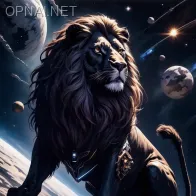 Cosmic Guardian: The Black Lion in Space
