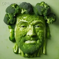 Verdant Wisdom: The Broccoli Man's Tranquil...