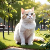 Enchanting Feline Frolic in the Vibrant Park