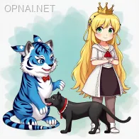 blue tiger, anime, snake, princess, black dog, teacher,...