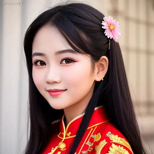 Vietnamese Girl in Traditional Áo Dài: A Blend of...