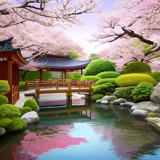 Tranquil Japanese Garden Masterpiece