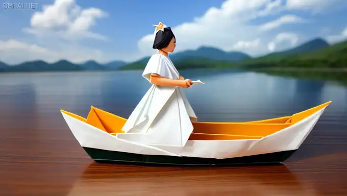Lotus Lake Serenity: A Paper-Crafted Fairy Tale