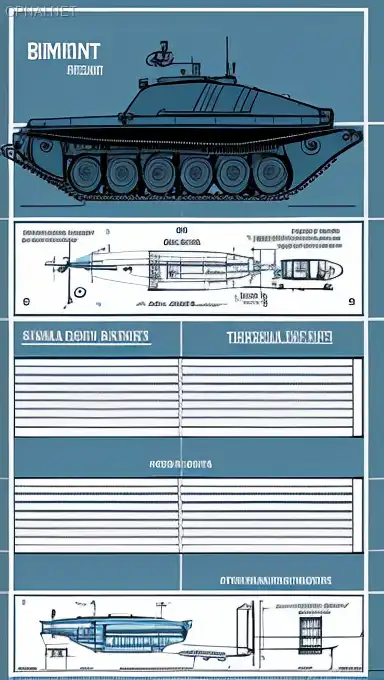 High-Resolution Tank Blueprint for AR