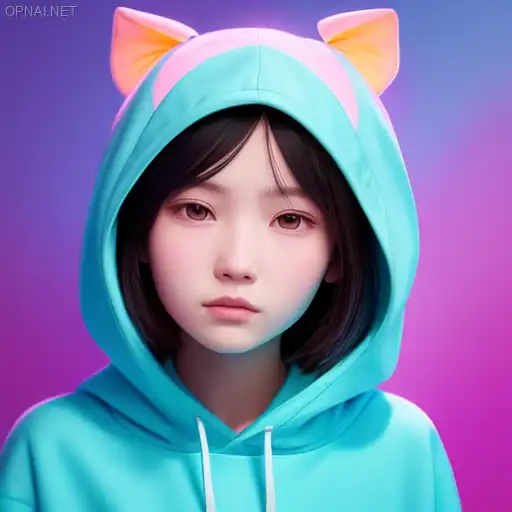 Hooded Anime Girl