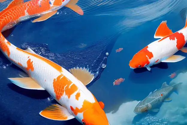 Koi Fish in Cloudy Realm