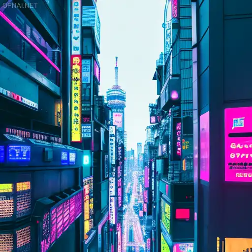 Neon Wonderland: Tokyo's Futuristic Night