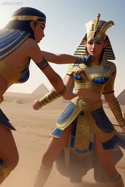 Desert Duel of Egyptian Princesses