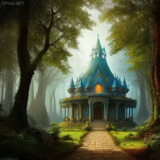 Divine Palace in Celestial Forest