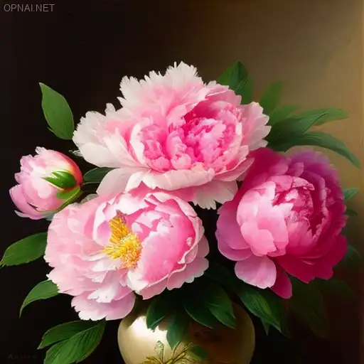 Tranquil Pink Peonies in Timeless Vase