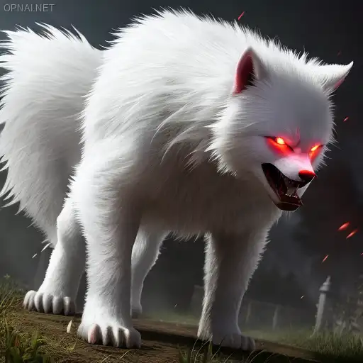 Savage White Fang: The Artistry of Nature