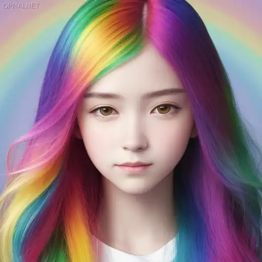 Ethereal Rainbow: Long Hair as Living Art