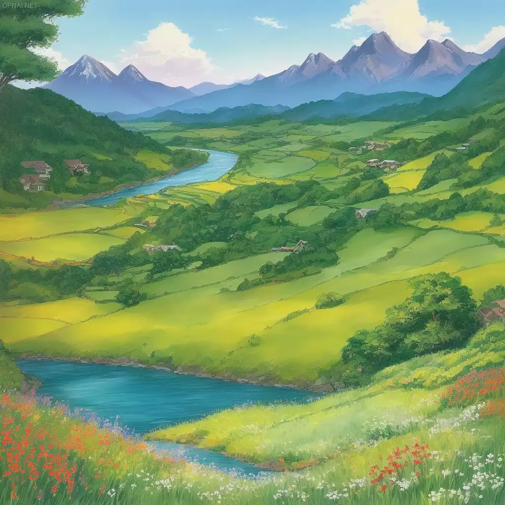 Enchanted Ghibli Meadow