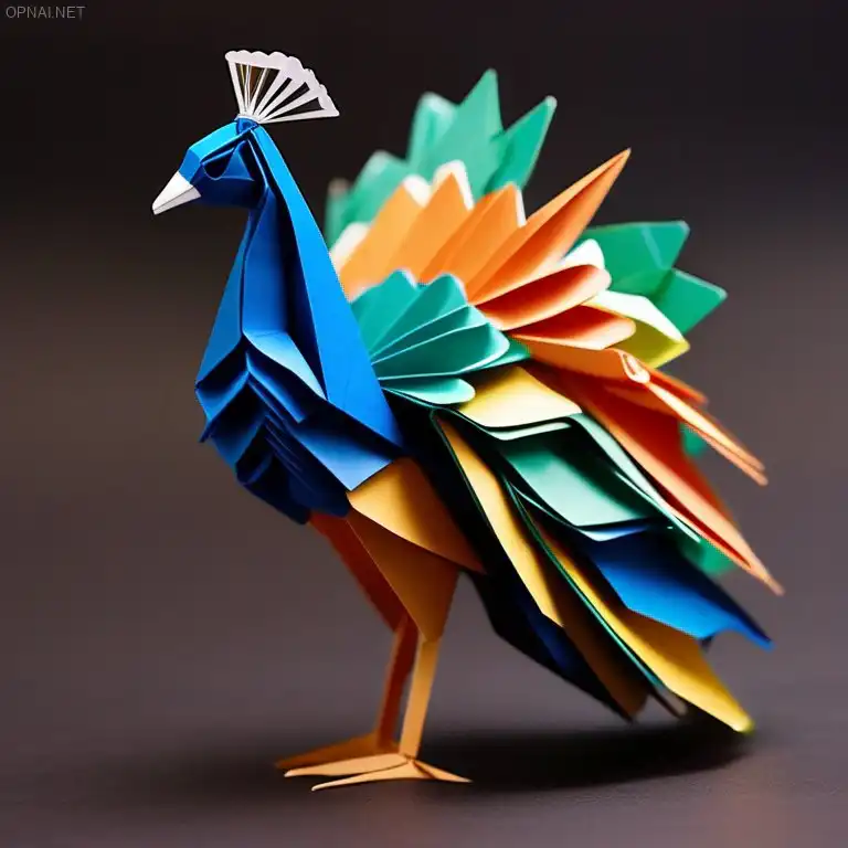Origami Majesty: The Epic Peacock