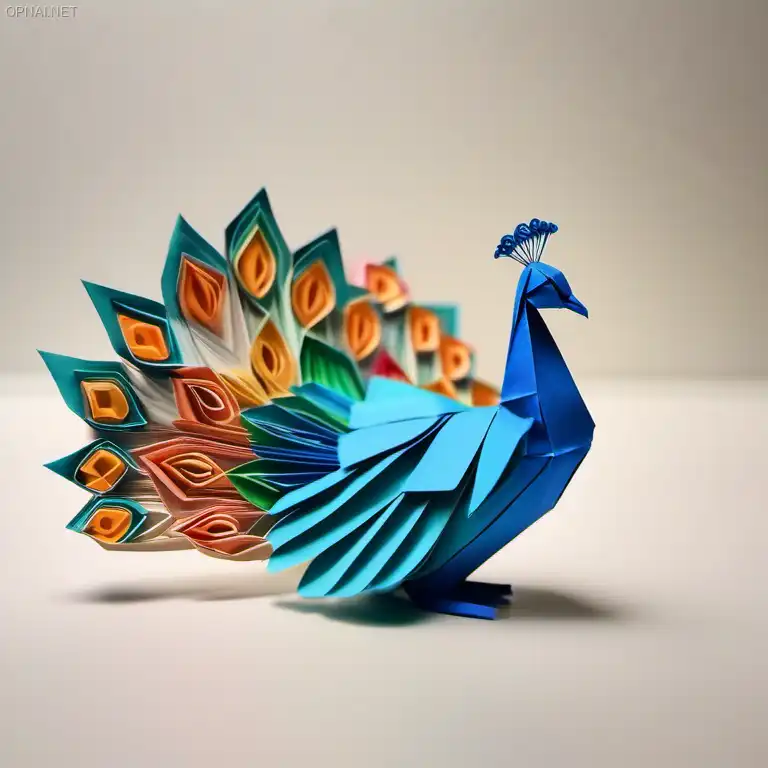 Epic Origami Peacock: A Paper Marvel