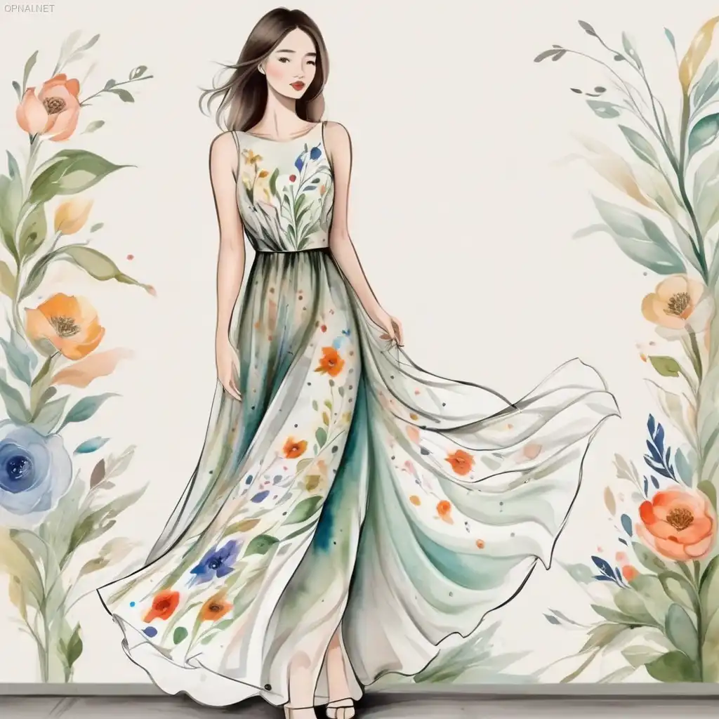 Blossoming Watercolor Elegance