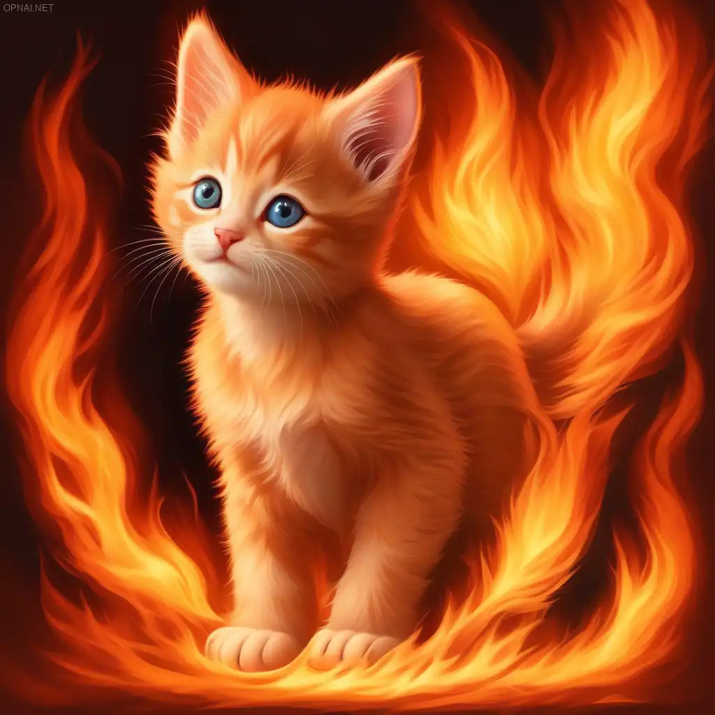 Fiery Kitten