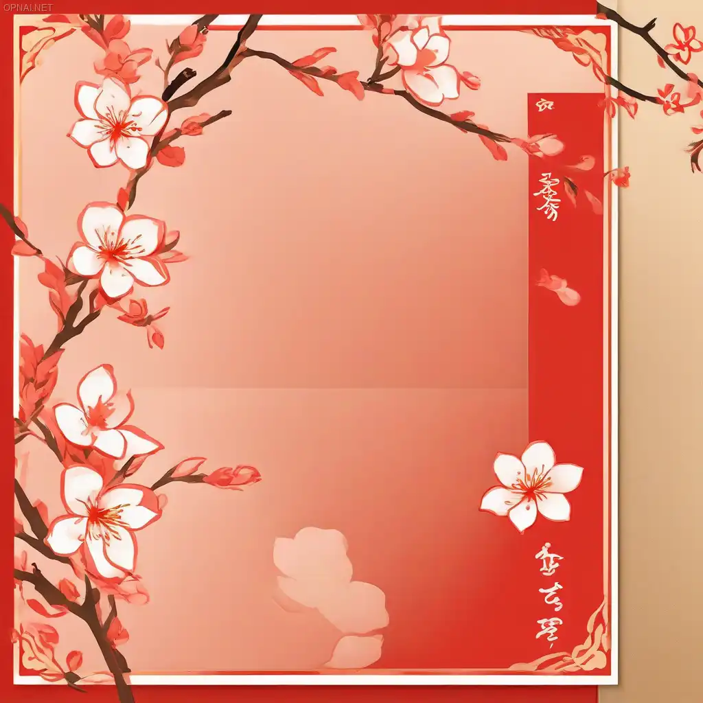 Tết Greetings: Simple Elegance in Vibrant Red with...