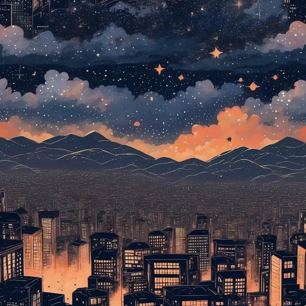 Urban Night Sky Symphony