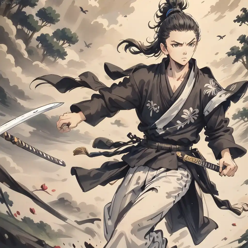 Breathtaking Swordsman in Anime Realm
