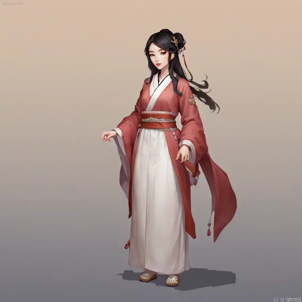Korean Myth-Inspired Enchanting Game Character