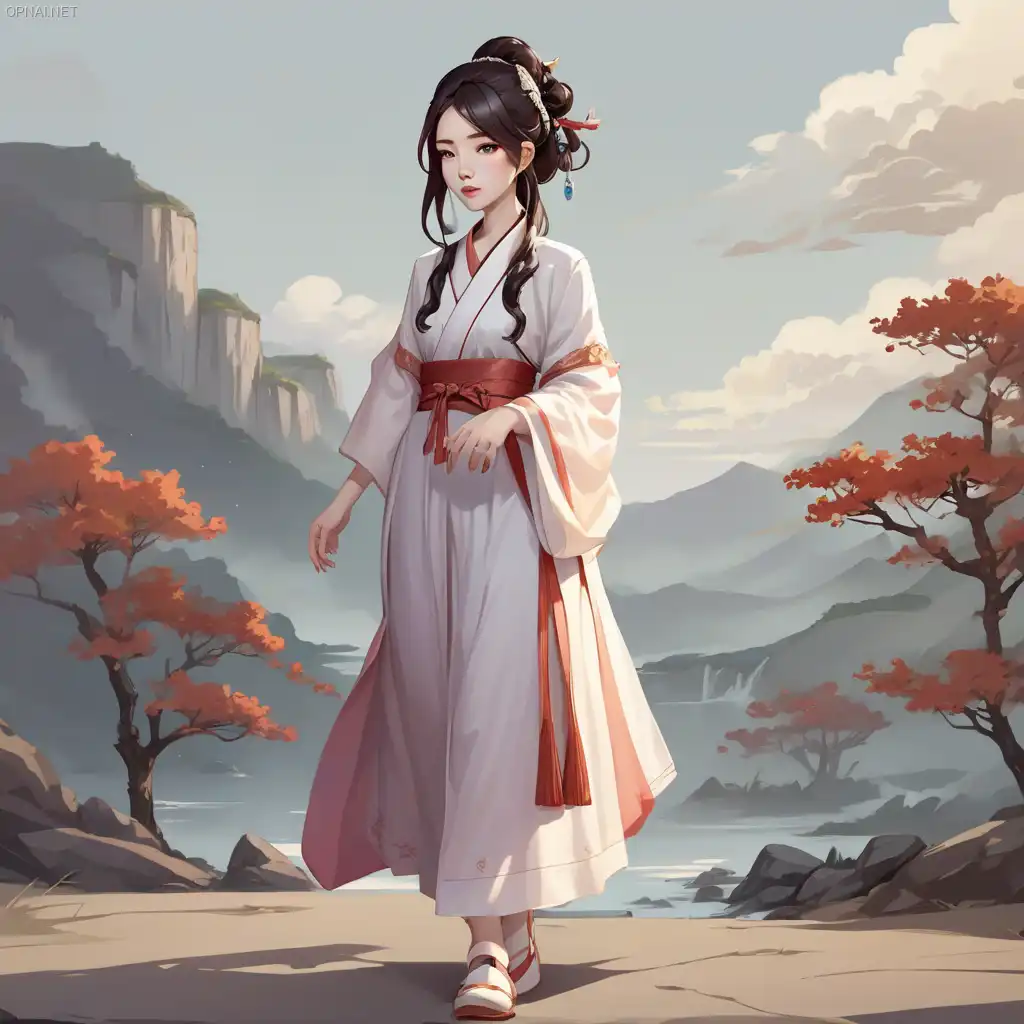 한국의 전설과 신화에서 영감을 받은 아름다운 2D 게임 캐릭터