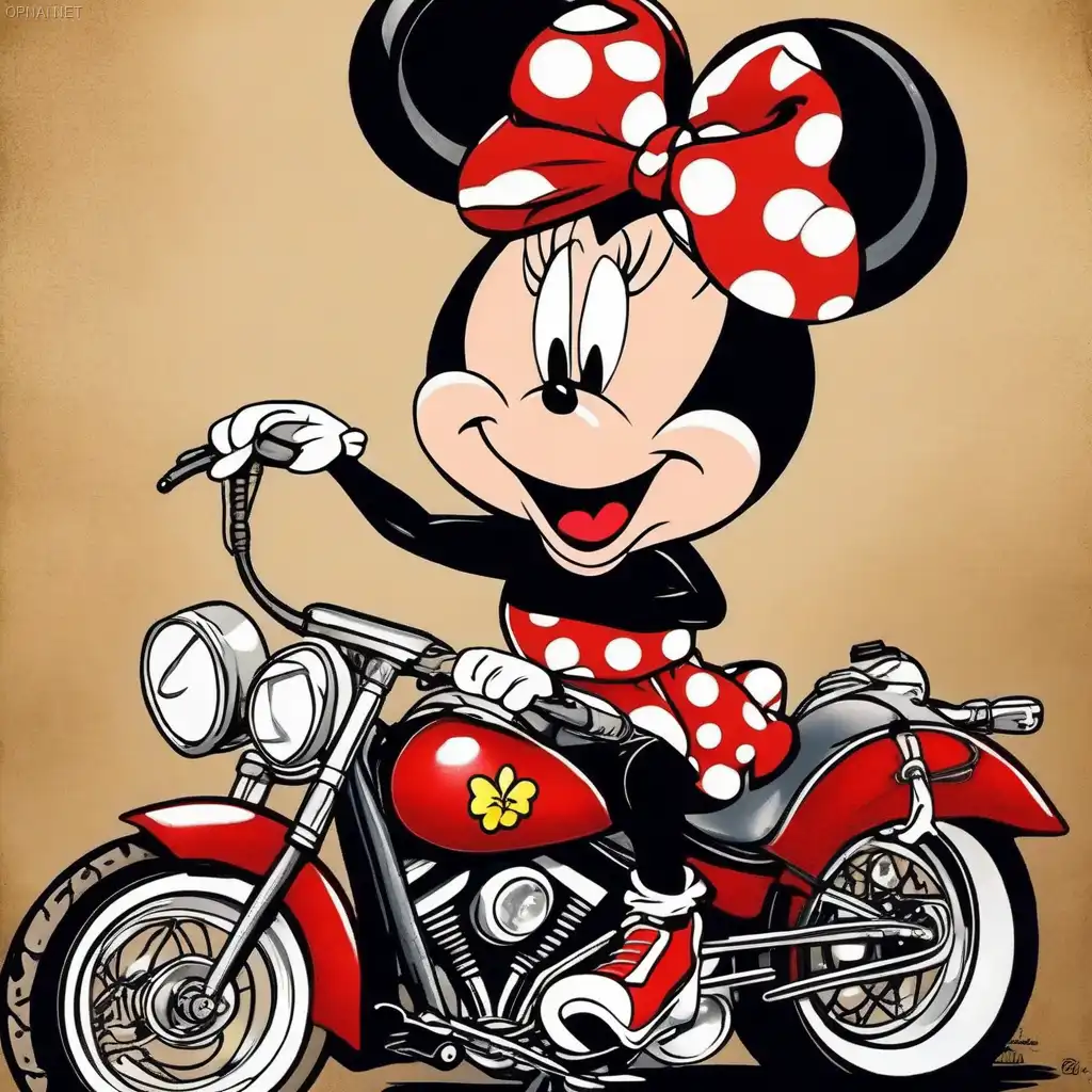 Rebel Minnie: Biker Chic