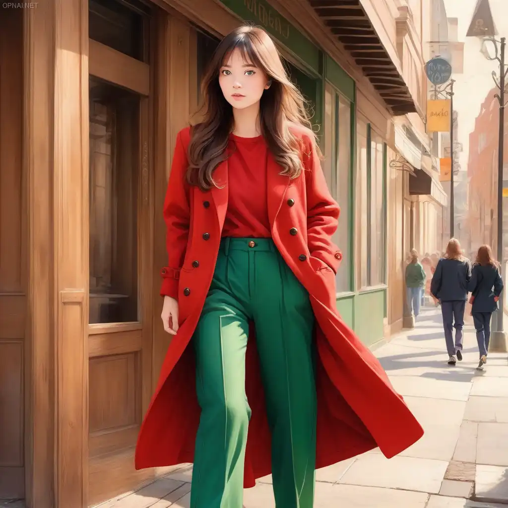Elegance in Red and Green: A Nostalgic Glimpse of...