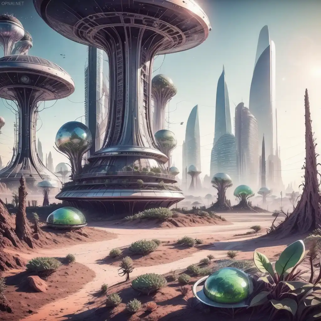 Ethereal Metropolis: A Futuristic Fusion of Technology...