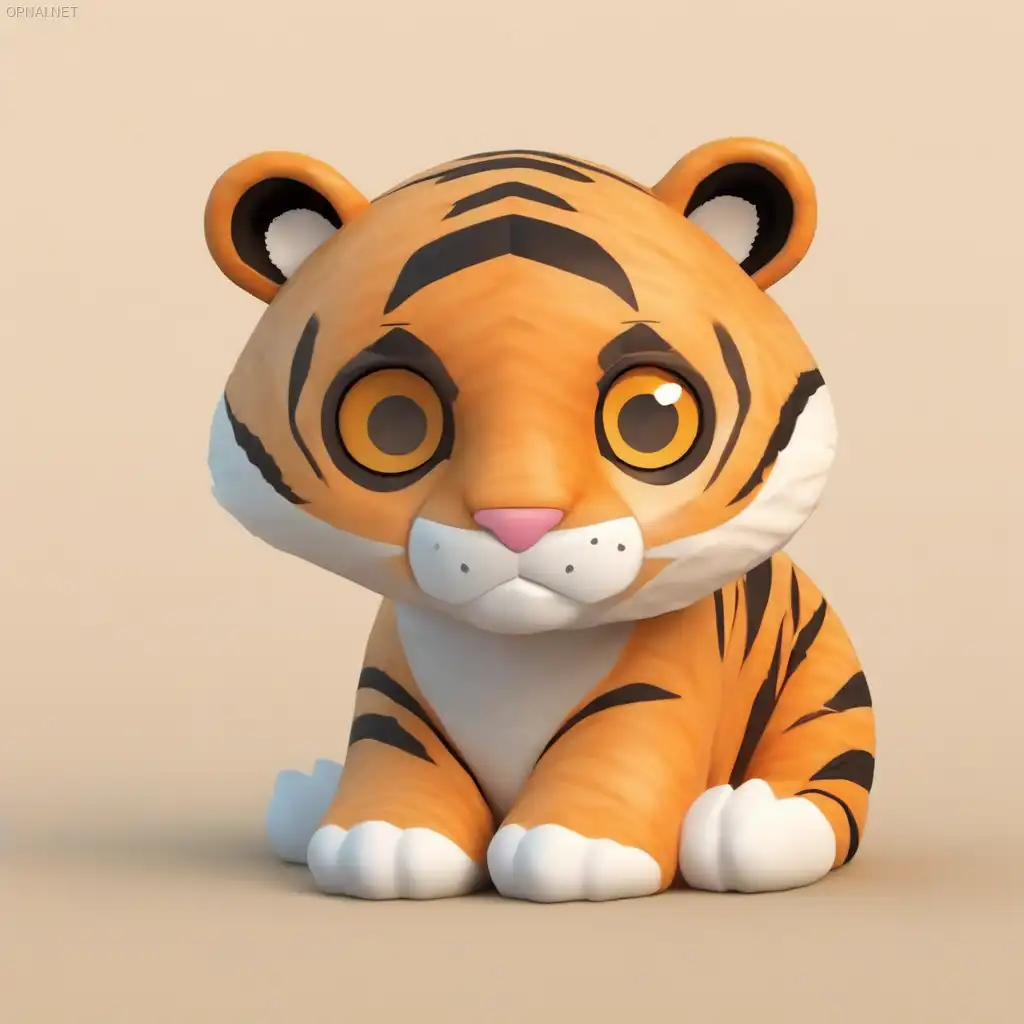 Innocence in Stripes: Playful Tiger Cub Explores...