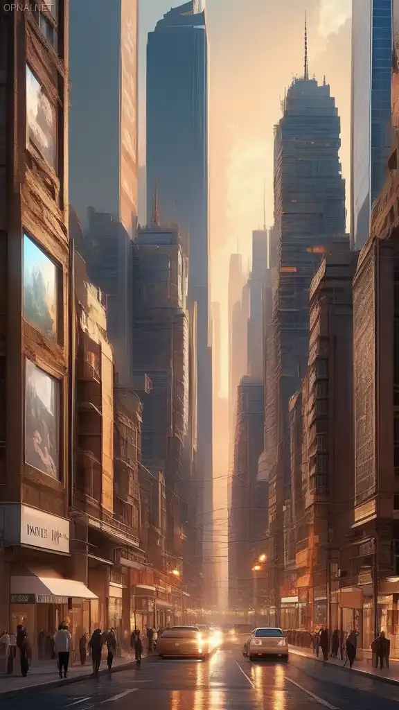 Ethereal Cityscape: A Digital Symphony of Perfec...