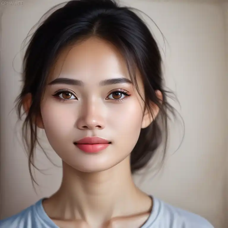 Ethereal Portrait: The Graceful Beauty of a Vietnamese...