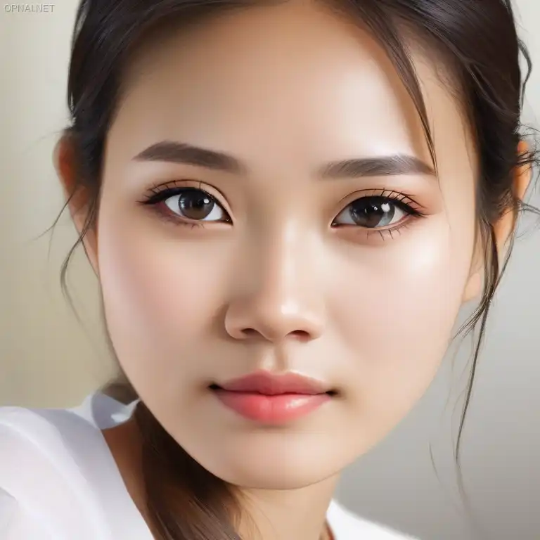 Ethereal Charm: A Vietnamese Beauty Radiates Natural...