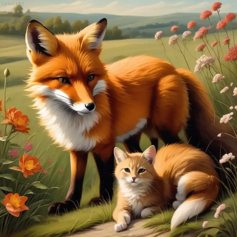Dances of Wild Elegance: Foxes and Cats in the Summer...