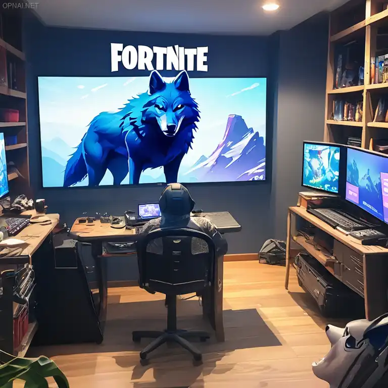 Blue Wolf: Mastering Fortnite's Virtual Realm...