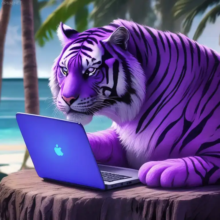 Purple Tiger's Digital Jungle Odyssey