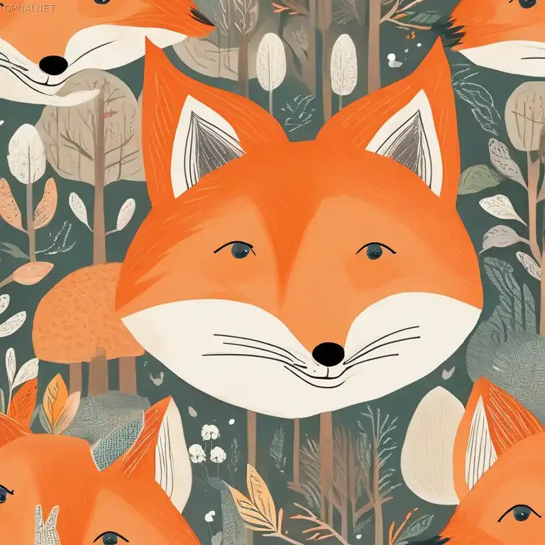 Silent Guardian: Fox in the Enchanted Forest