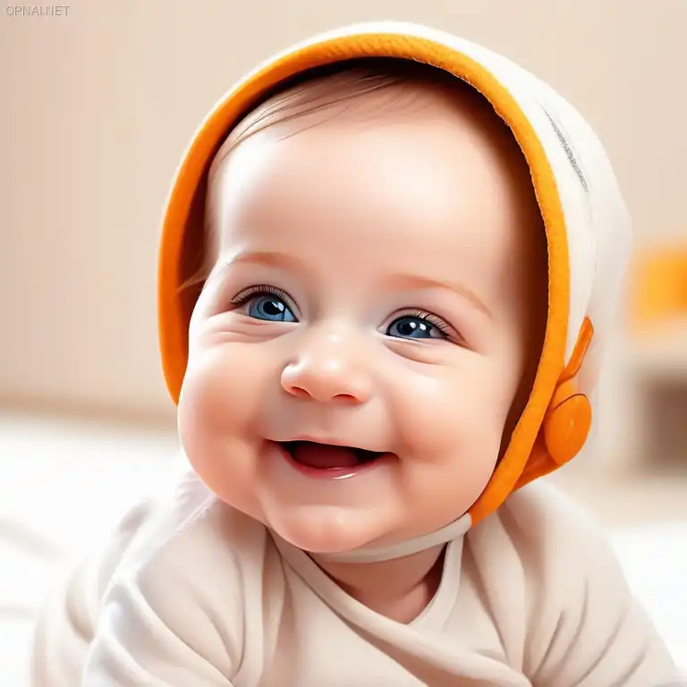 Radiant Innocence: A Captivating Baby's Smi...