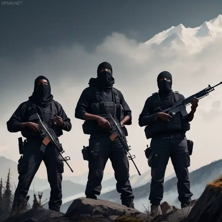 Silhouettes of Resolve: Black Gunmen in the Mountain's...