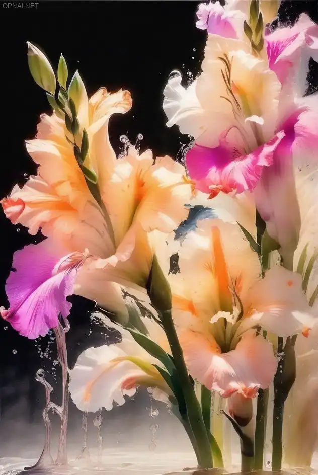 Ethereal Blooms: A Dance of Light and Color