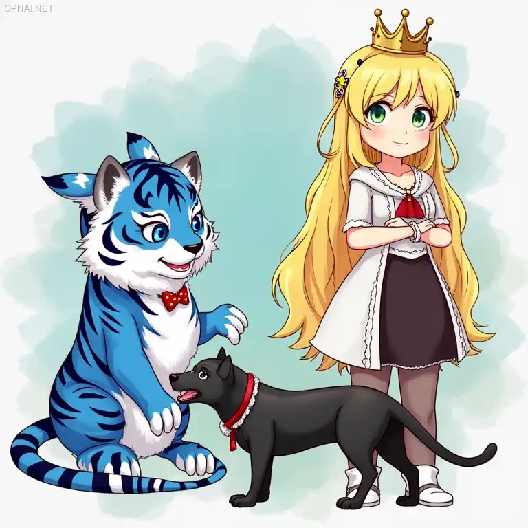 blue tiger, anime, snake, princess, black dog, teacher,...