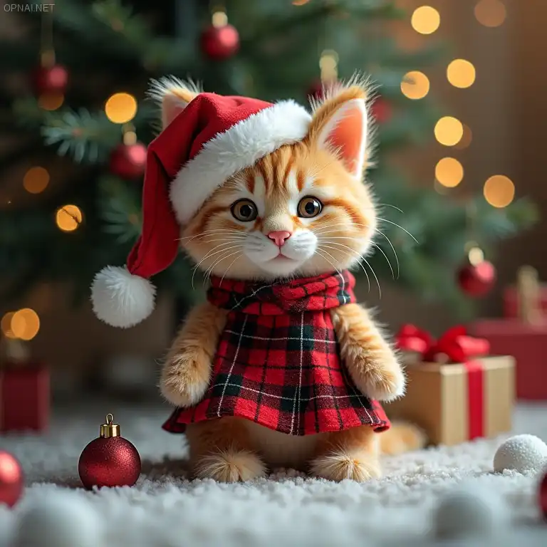 Xmas cute cat